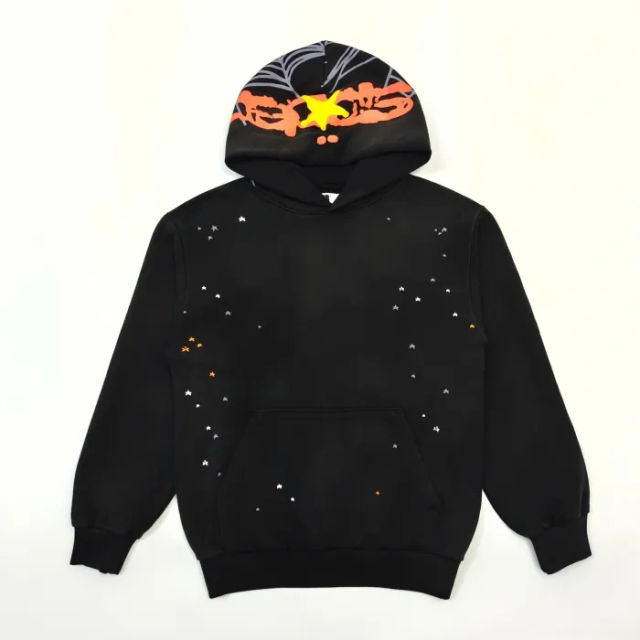 1:1 Top Quality  Web 555555 Hoodie Pants Black