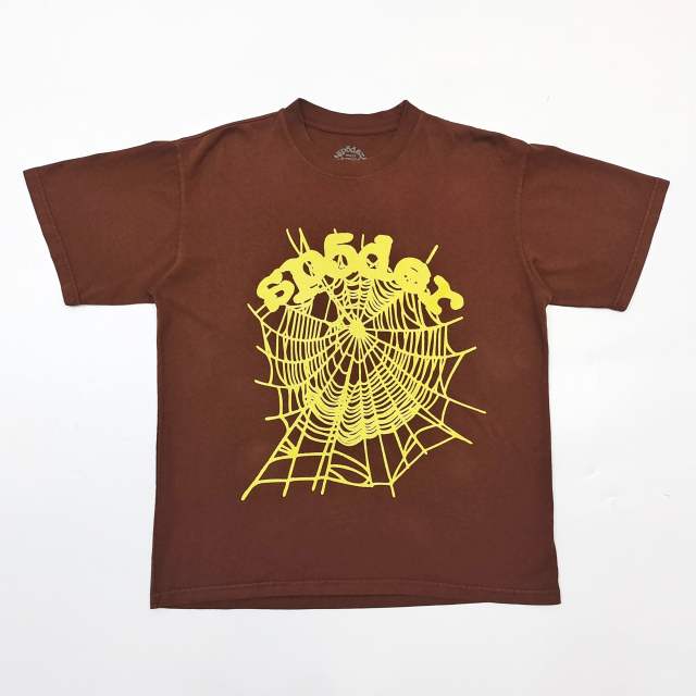 1:1 quality version  Yellow Lettering Yellow Web Printed Tee