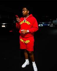 1:1 quality version  Yellow Logo Print Shorts