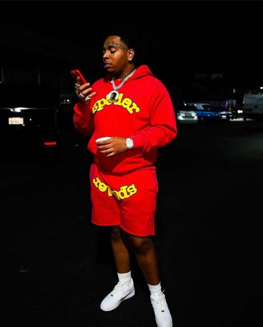 1:1 quality version  Yellow Logo Print Shorts