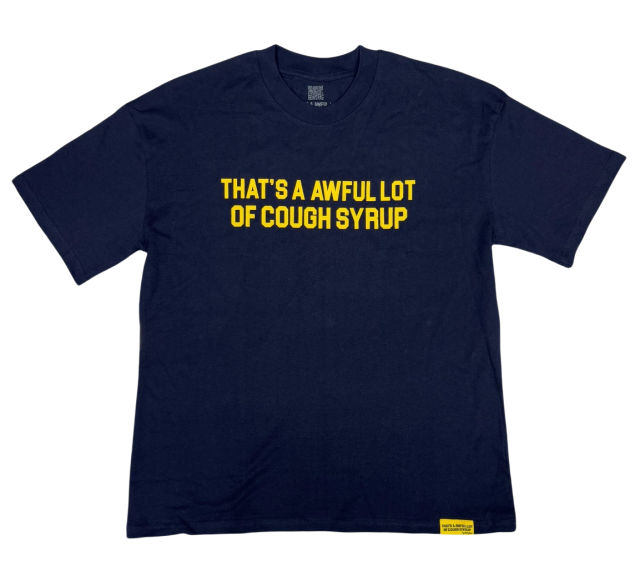 Cough Syrup Minimalist alphabet Print Tee 2 colors
