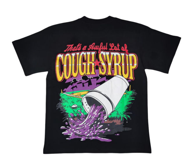 Cough Syrup Baseball Player Print Tee 2 colors