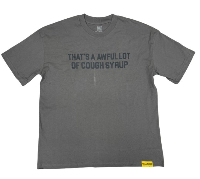 Cough Syrup Minimalist alphabet Print Tee 2 colors