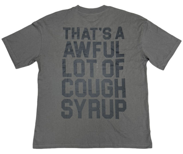 Cough Syrup Minimalist alphabet Print Tee 2 colors