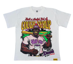 Cough Syrup Baseball Player Print Tee 2 colors
