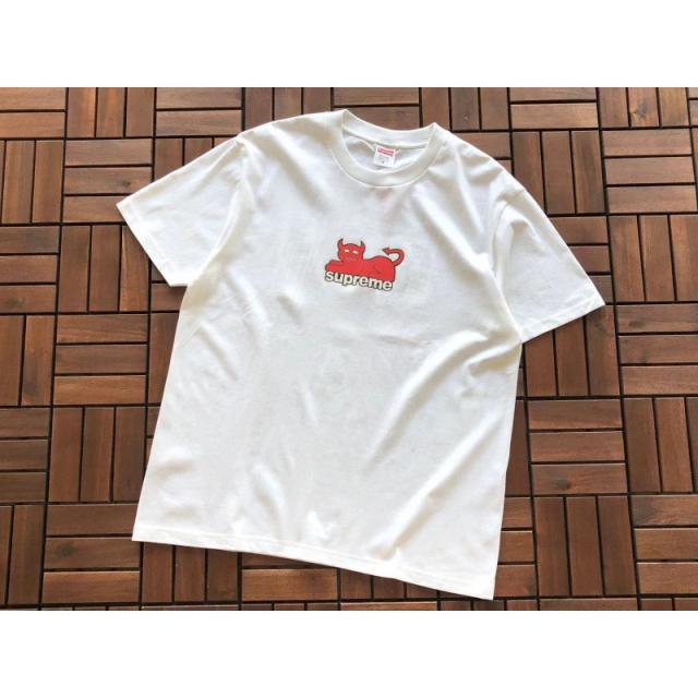 Suprem* Toy Machine Devil Cat Tee White