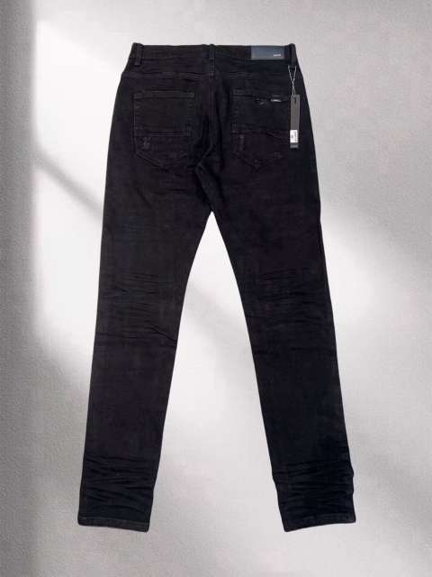 1:1 quality version Amir* pure black pleated jeans