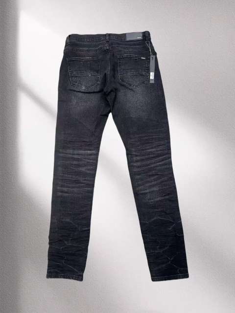 1:1 quality version Amir* Leather patch washed distressed jeans