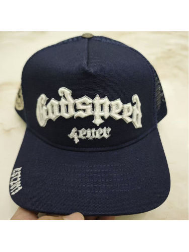 Godspeed Embroidered Flat-Brimmed Cap