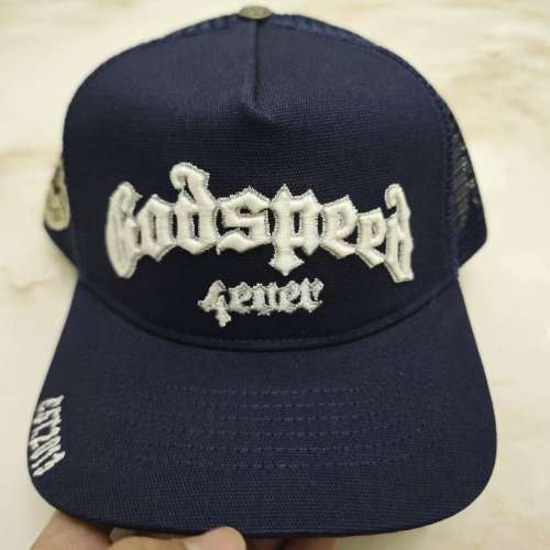 Godspeed Embroidered Flat-Brimmed Cap