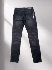 1:1 quality version Amir* Leather patch washed distressed jeans