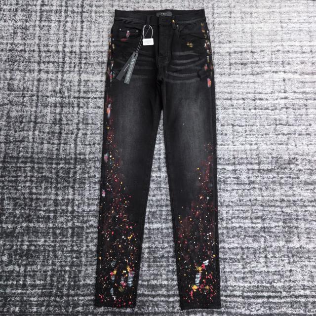 Amir* Splash Ink Black Jeans