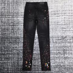 Amir* Splash Ink Black Jeans