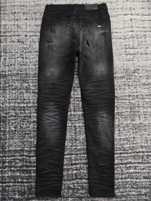 Amir* Yellow Bandana Patch Black Jeans