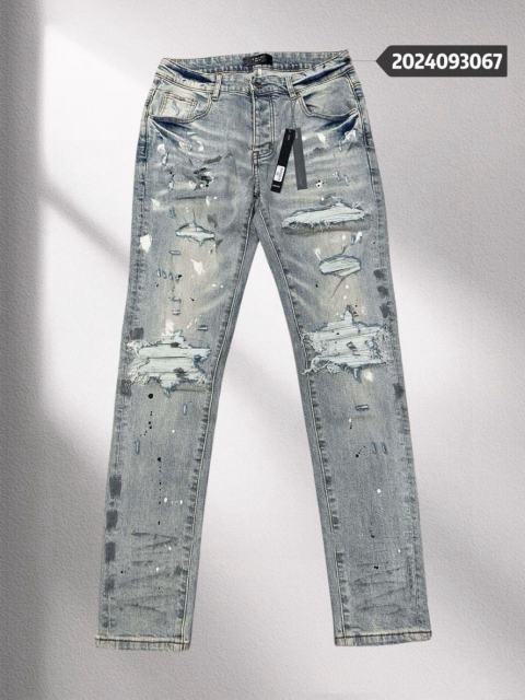 Amir* Splash Ink Cut Denim Jeans