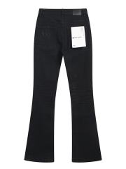 Purple Denim Flared Jeans