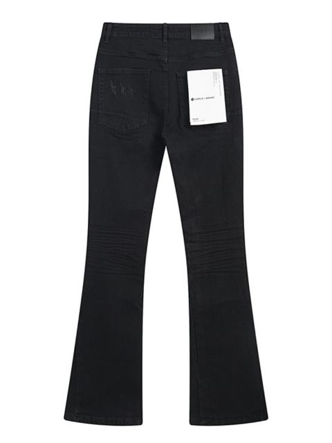 Purple Denim Flared Jeans