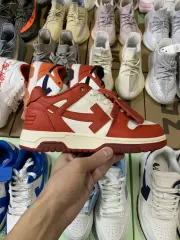 Off-White Out Of Office Low-Top Leather OW Sneakers Shoes White (Size 7-13)