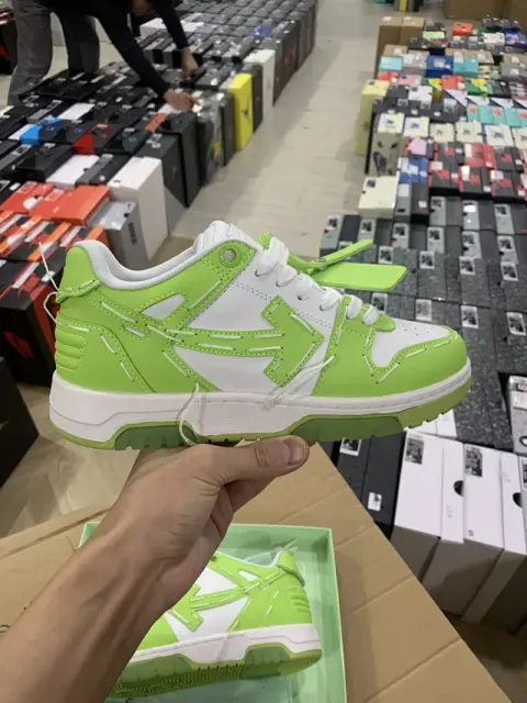 Off-White Out Of Office Low-Top Leather OW Sneakers Shoes White (Size 7-13)