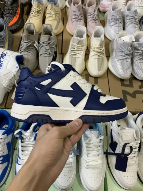 Off-White Out Of Office Low-Top Leather OW Sneakers Shoes White (Size 7-13)