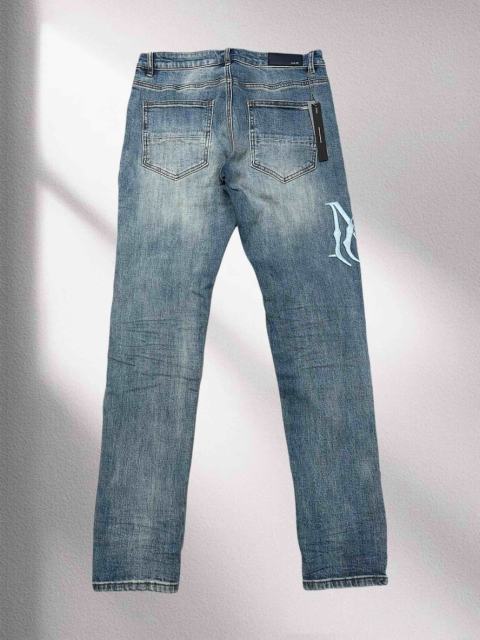 Amir* Embroidery Cut Denim Jeans