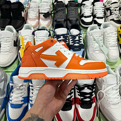 Off-White Out Of Office Low-Top Leather OW Sneakers Shoes White (Size 7-11)