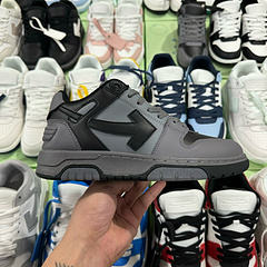 Off-White Out Of Office Low-Top Leather OW Sneakers Shoes Black(Size 7-11)