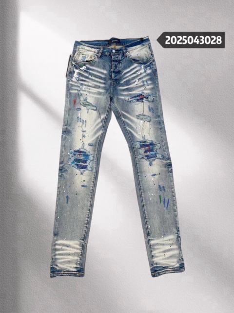 Amir* Splash Ink Cut Denim Jeans