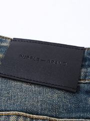 Purple Denim Flared Jeans
