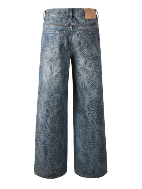 1:1 Quality Version Purple Baggy Jeans