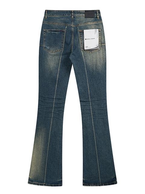 Purple Denim Flared Jeans