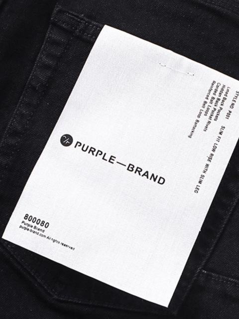 Purple Denim Flared Jeans