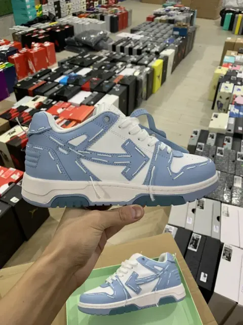 Off-White Out Of Office Low-Top Leather OW Sneakers Shoes White (Size 7-13)