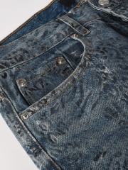 1:1 Quality Version Purple Baggy Jeans