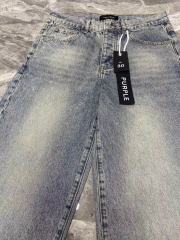 1:1 quality Version Purple Baggy Denim Jeans