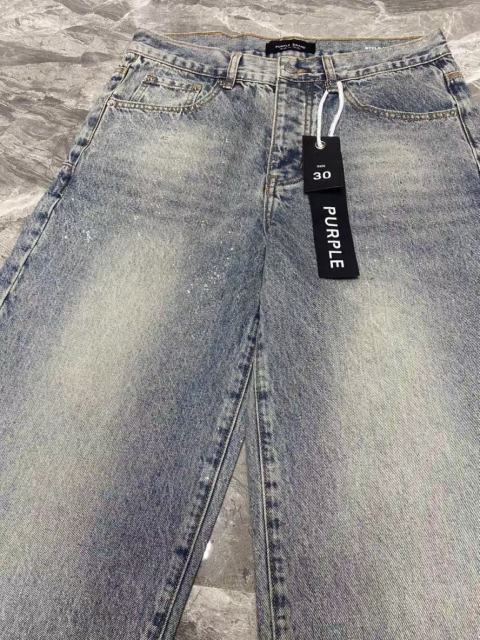 1:1 quality Version Purple Baggy Denim Jeans
