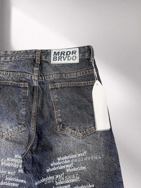 [Best Quality]1:1 Who Decides War Embroidered Jeans