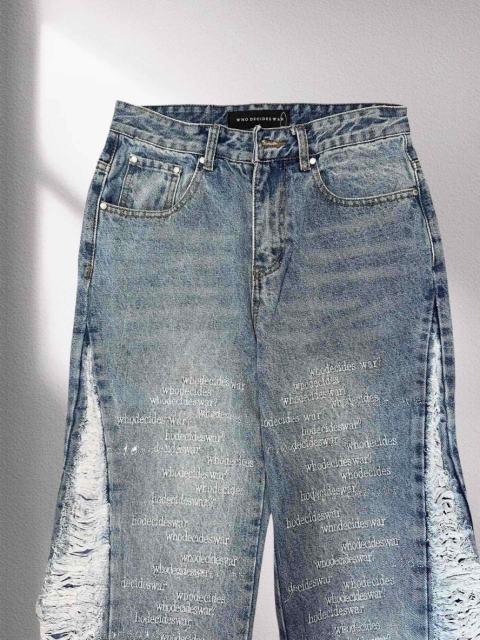 [Best Quality]1:1 Who Decides War Embroidered Jeans