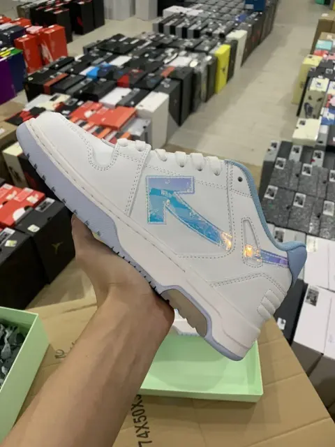 Off-White Out Of Office Low-Top Leather OW Sneakers Shoes White (Size 7-13)