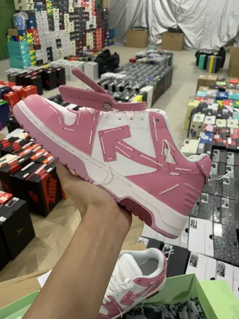 Off-White Out Of Office Low-Top Leather OW Sneakers Shoes White (Size 7-13)