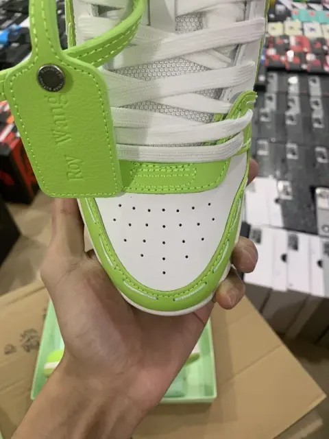 Off-White Out Of Office Low-Top Leather OW Sneakers Shoes White (Size 7-13)