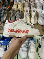 Off-White Out Of Office Low-Top Leather OW Sneakers Shoes White (Size 7-13)