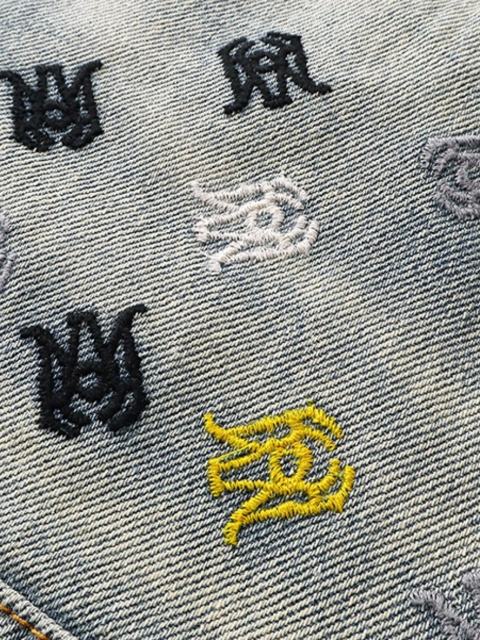 Amir* Embroidered Logo Denim Jeans