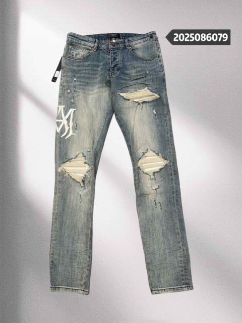 Amir* Embroidery Cut Denim Jeans