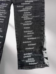 [Best Quality]1:1 Who Decides War Embroidered Jeans