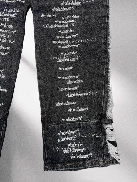 [Best Quality]1:1 Who Decides War Embroidered Jeans