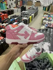 Off-White Out Of Office Low-Top Leather OW Sneakers Shoes White (Size 7-13)