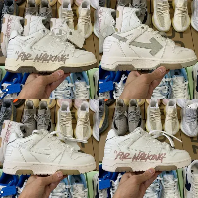 Off-White Out Of Office Low-Top Leather OW Sneakers Shoes White (Size 7-13)