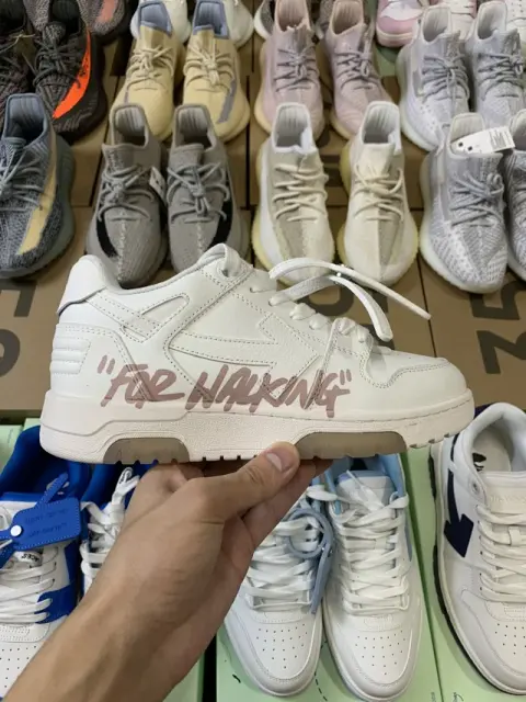Off-White Out Of Office Low-Top Leather OW Sneakers Shoes White (Size 7-13)