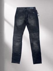Amir* White Patch Black Jeans